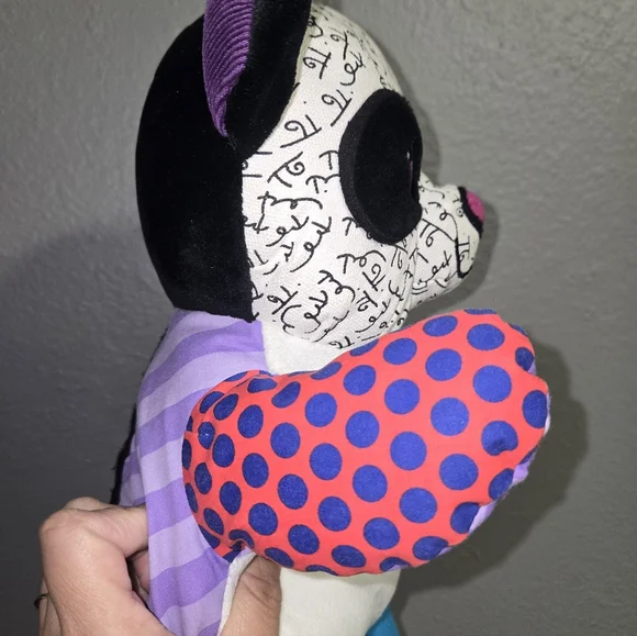 Britto Popplush Jackson Panda Bear By Artist Romero Britto - Picture 5 of 15